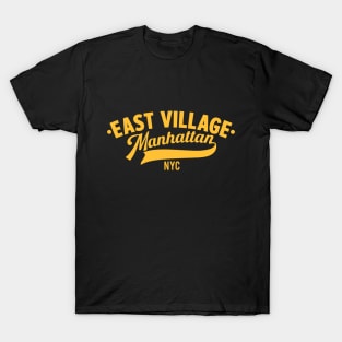 East Village Manhattan - NYC Minimal Logo T-Shirt